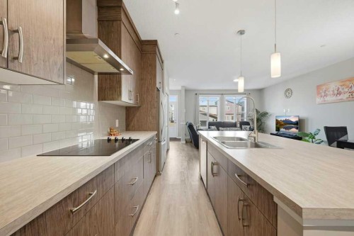 75 Howse Crescent Ne, Calgary, AB - Indoor Photo Showing Kitchen With Double Sink With Upgraded Kitchen