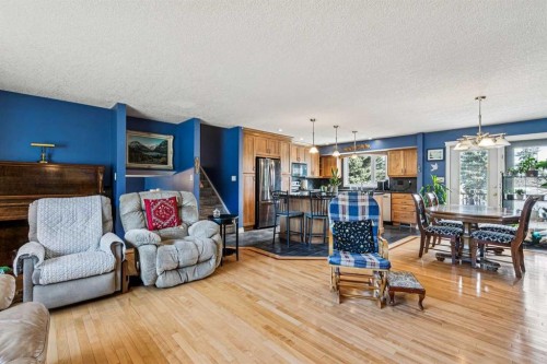 443 Brookmere Crescent Sw, Calgary, AB - Indoor Photo Showing Living Room