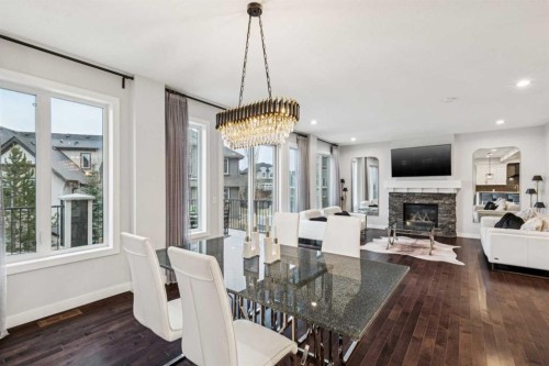 290 Mahogany Place Se, Calgary, AB - Indoor With Fireplace