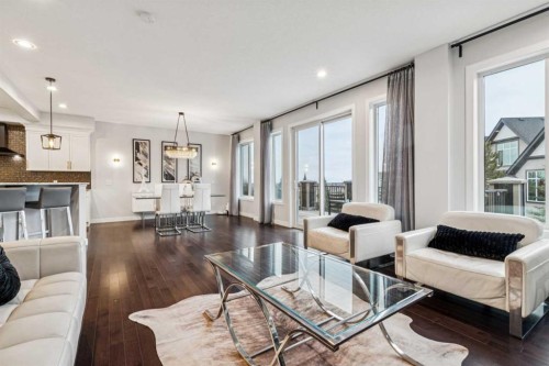 290 Mahogany Place Se, Calgary, AB - Indoor Photo Showing Living Room
