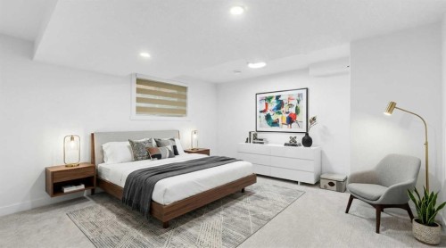 10327 Wapiti Drive Se, Calgary, AB - Indoor Photo Showing Bedroom