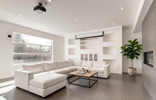 1711 27 Street Sw, Calgary, AB - Indoor Photo Showing Living Room