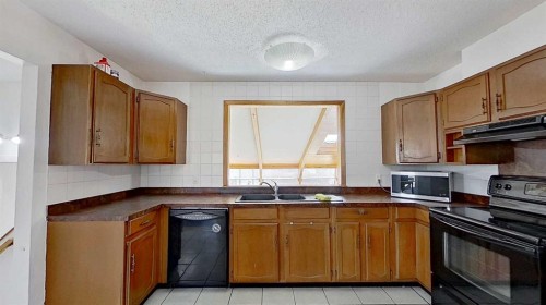 315 Pinecrest Crescent Ne, Calgary, AB - Indoor Photo Showing Kitchen With Double Sink