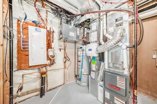 145 Red Sky Way Ne, Calgary, AB - Indoor Photo Showing Basement