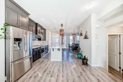 145 Red Sky Way Ne, Calgary, AB - Indoor Photo Showing Kitchen With Stainless Steel Kitchen