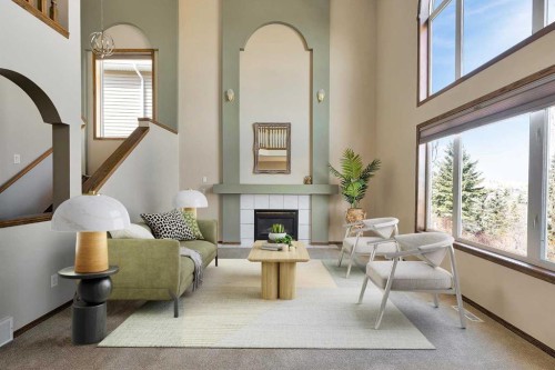 271 Edgebrook Park Nw, Calgary, AB - Indoor With Fireplace