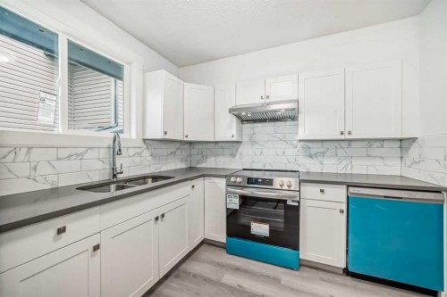81 Bearberry Close Nw, Calgary, AB - Indoor Photo Showing Kitchen With Double Sink