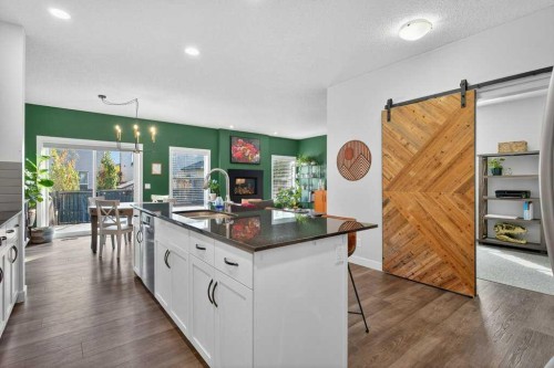 1091 Brightoncrest Green Se, Calgary, AB - Indoor Photo Showing Kitchen With Double Sink With Upgraded Kitchen