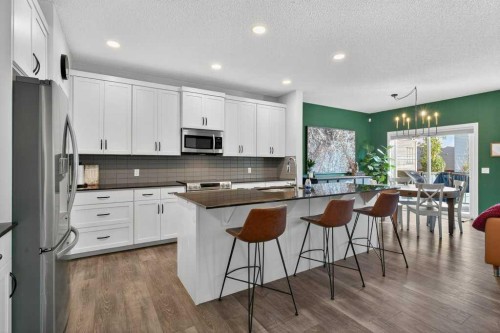 1091 Brightoncrest Green Se, Calgary, AB - Indoor Photo Showing Kitchen With Upgraded Kitchen