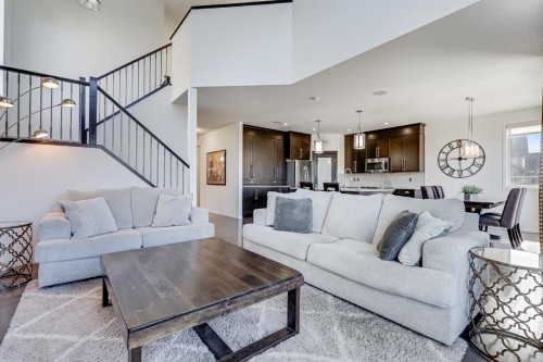 117 Mahogany Place Se, Calgary, AB - Indoor Photo Showing Living Room