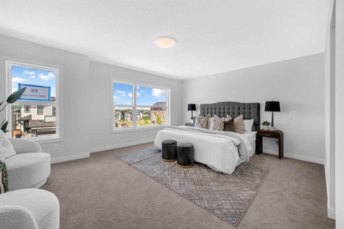 55 Amblehurst Link Nw, Calgary, AB - Indoor Photo Showing Bedroom