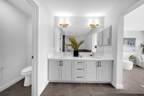 55 Amblehurst Link Nw, Calgary, AB - Indoor Photo Showing Bathroom