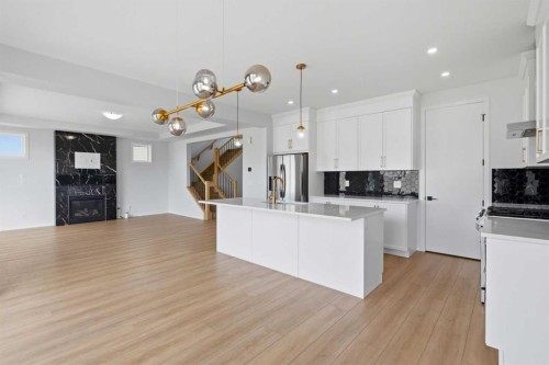 119 Carrington Circle Nw, Calgary, AB - Indoor Photo Showing Kitchen With Upgraded Kitchen