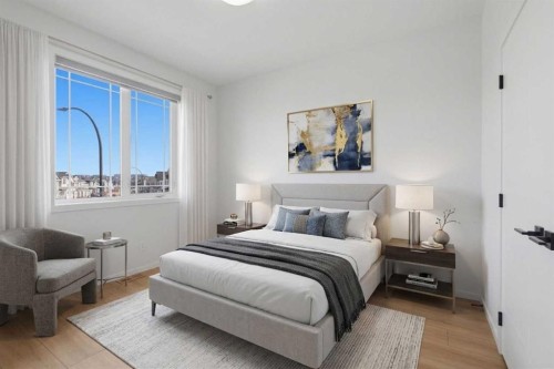 119 Carrington Circle Nw, Calgary, AB - Indoor Photo Showing Bedroom