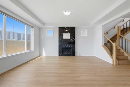 119 Carrington Circle Nw, Calgary, AB - Indoor With Fireplace