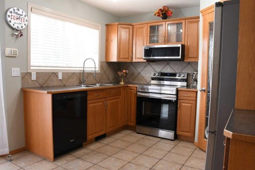 66 Cramond Circle Se, Calgary, AB - Indoor Photo Showing Kitchen With Double Sink