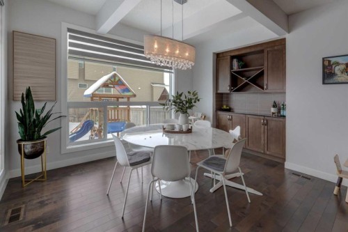 546 Sherwood Boulevard Nw, Calgary, AB - Indoor Photo Showing Dining Room