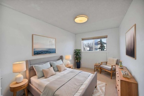 127 Whitehaven Road Ne, Calgary, AB - Indoor Photo Showing Bedroom