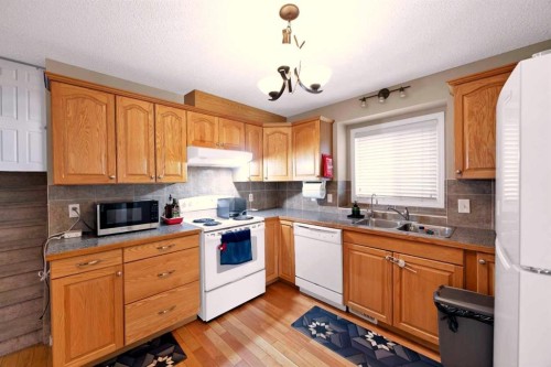 127 Whitehaven Road Ne, Calgary, AB - Indoor Photo Showing Kitchen With Double Sink