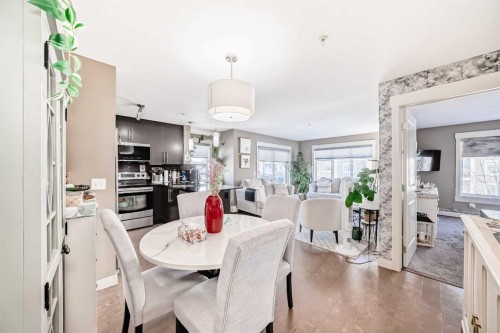 3301-155 Skyview Ranch Way Ne, Calgary, AB - Indoor Photo Showing Dining Room