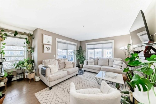 3301-155 Skyview Ranch Way Ne, Calgary, AB - Indoor Photo Showing Living Room