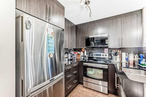 3301-155 Skyview Ranch Way Ne, Calgary, AB - Indoor Photo Showing Kitchen With Stainless Steel Kitchen