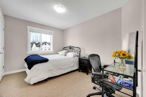 88 Silverado Saddle Avenue Sw, Calgary, AB - Indoor Photo Showing Bedroom