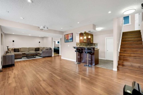 88 Silverado Saddle Avenue Sw, Calgary, AB - Indoor Photo Showing Living Room