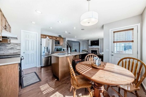 377 Cimarron Boulevard, Okotoks, AB - Indoor Photo Showing Dining Room