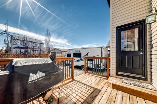 377 Cimarron Boulevard, Okotoks, AB - Outdoor With Deck Patio Veranda With Exterior