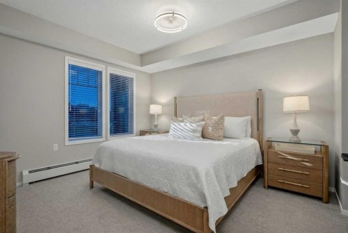 214-140 Mahogany Street Se, Calgary, AB - Indoor Photo Showing Bedroom
