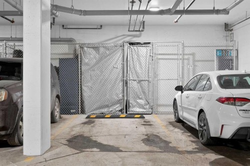 214-140 Mahogany Street Se, Calgary, AB - Indoor Photo Showing Garage