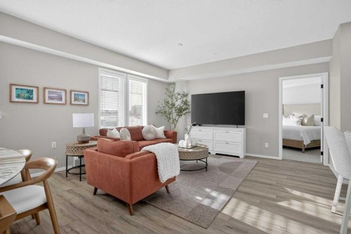 214-140 Mahogany Street Se, Calgary, AB - Indoor Photo Showing Living Room