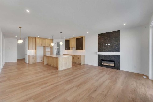 194 Muirfield Boulevard, Lyalta, AB - Indoor With Fireplace