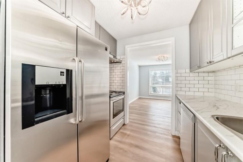 161-6915 Ranchview Drive Nw, Calgary, AB - Indoor Photo Showing Kitchen