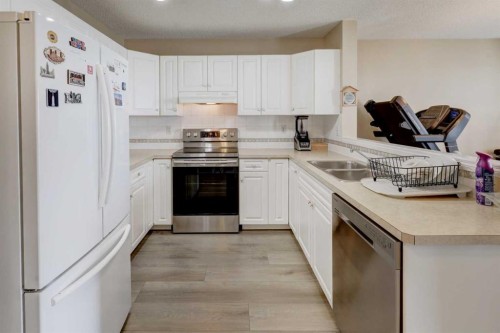22 Tarington Landing Ne, Calgary, AB - Indoor Photo Showing Kitchen With Double Sink