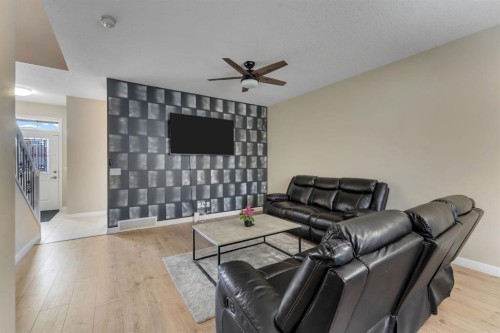 289 Cornerstone Passage Ne, Calgary, AB - Indoor Photo Showing Living Room