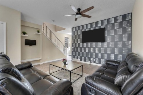 289 Cornerstone Passage Ne, Calgary, AB - Indoor Photo Showing Living Room
