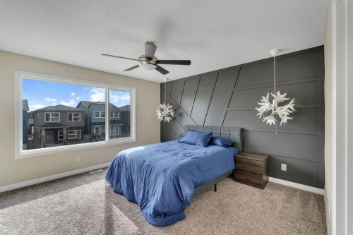 289 Cornerstone Passage Ne, Calgary, AB - Indoor Photo Showing Bedroom