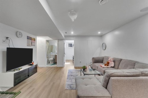 289 Cornerstone Passage Ne, Calgary, AB - Indoor Photo Showing Living Room