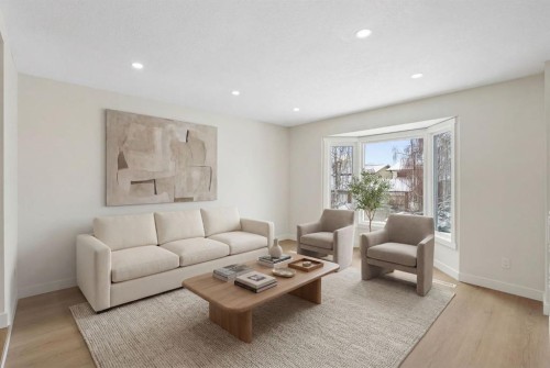 24 Hawkwood Crescent Nw, Calgary, AB - Indoor Photo Showing Living Room