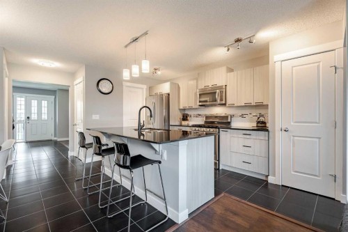110 Skyview Ranch Manor Ne, Calgary, AB - Indoor Photo Showing Kitchen With Upgraded Kitchen