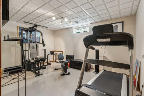 9948 Patton Road Sw, Calgary, AB - Indoor Photo Showing Gym Room