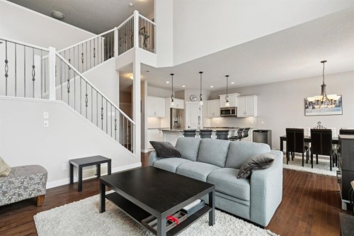 248 Copperpond Circle Se, Calgary, AB - Indoor Photo Showing Living Room