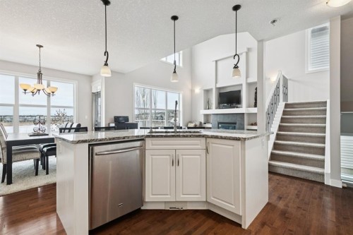 248 Copperpond Circle Se, Calgary, AB - Indoor Photo Showing Kitchen With Upgraded Kitchen