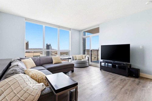 1902-1118 12 Avenue Sw, Calgary, AB - Indoor Photo Showing Living Room