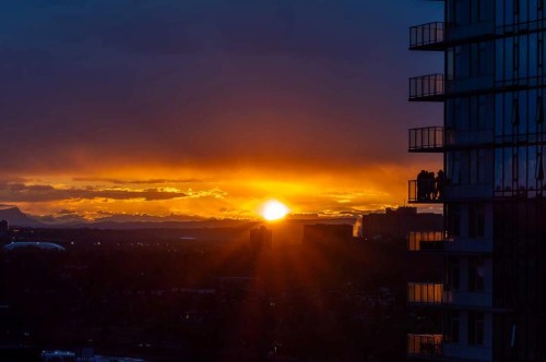 1902-1118 12 Avenue Sw, Calgary, AB - Outdoor With Balcony With View