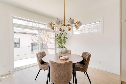 39B Moncton Road Ne, Calgary, AB - Indoor Photo Showing Dining Room