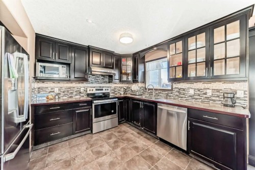 7160 Temple Drive Ne, Calgary, AB - Indoor Photo Showing Kitchen With Stainless Steel Kitchen With Upgraded Kitchen
