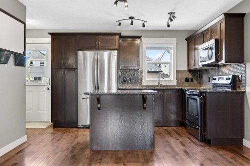 257 Skyview Ranch Drive Ne, Calgary, AB - Indoor Photo Showing Kitchen With Stainless Steel Kitchen